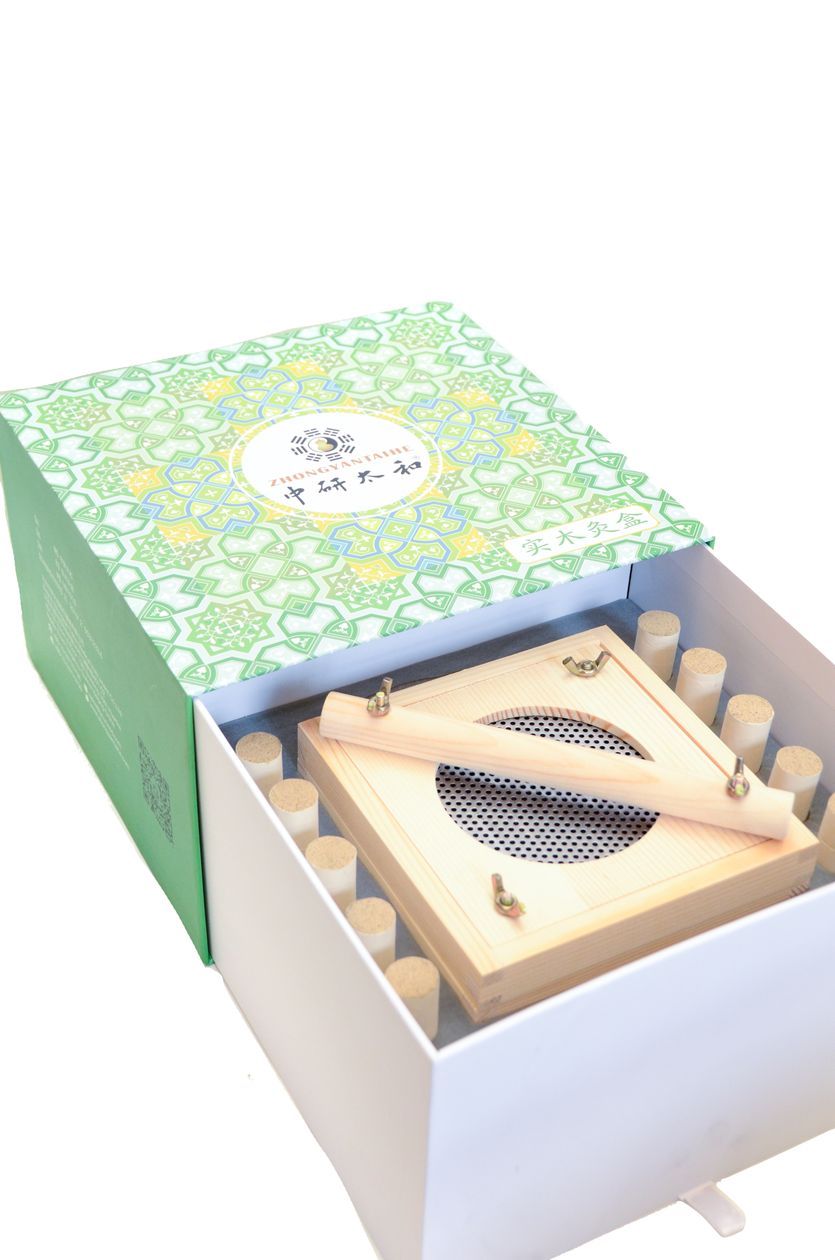 Caja Moxibustión Madera Premium + 10 cigarros de moxa premium + pinza metálica de regalo - Image 9