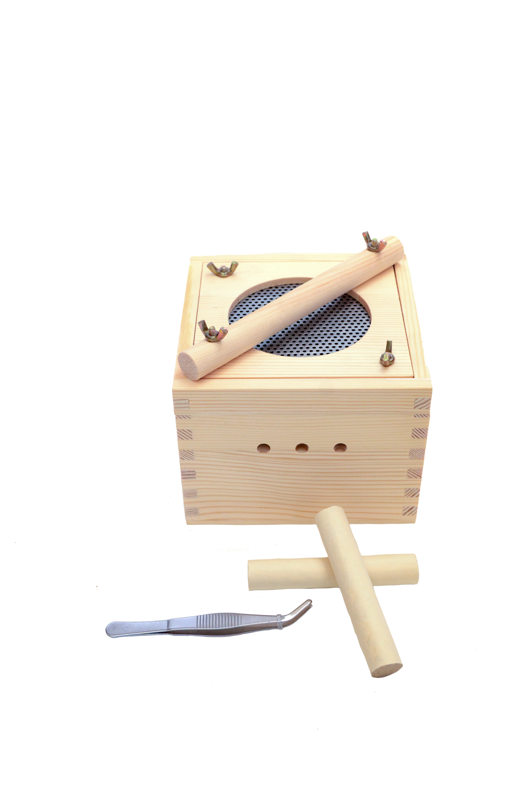 Caja Moxibustión Madera Premium + 10 cigarros de moxa premium + pinza metálica de regalo